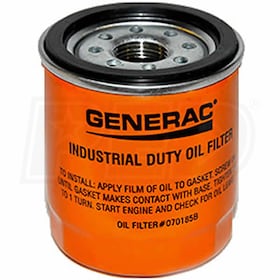 View Generac 070185B Oil Filter 75mm (Orange)