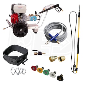 View Pressure-Pro 4000PSI Basic Start Your Own Pressure Washing Business Kit w/ Aluminum Frame, CAT Pump & Honda GX390 Engine (47-State Compliant)