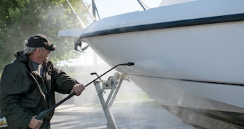 How to Power Wash a Boat and Trailer