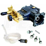 AAA Fully Plumbed 3200 PSI 2.8 GPM Horizontal Triplex Pressure Washer Pump Kit w/ PowerBoost