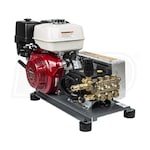 BE Professional 4000 PSI (Gas - Cold Water) Belt-Drive Skid Pressure Washer w/ General Pump & Honda GX390 Engine