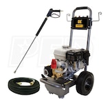 BE Professional 2700 PSI (Gas-Cold Water) Pressure Washer w/ Comet Pump & Honda GX200 Engine