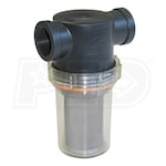 General Pump Clear Bowl Filter w/ Stainless 80 Mesh Screen (1-1/4