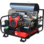 Pressure-Pro Professional 3500 PSI (Gas-Hot Water) Belt-Drive Skid Pressure Washer w/ Generator, General Pump & Electric Start Honda GX630 Engine