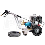 Pressure-Pro Eagle II Series 2700 PSI (Gas-Cold Water) Aluminum Frame Pressure Washer w/ Honda GX200 Engine with CAT Pump