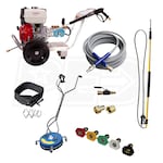 Pressure-Pro 4000PSI Deluxe Start Your Own Pressure Washing Business Kit w/ Aluminum Frame, CAT Pump & Honda GX390 Engine (49-State Compliant)