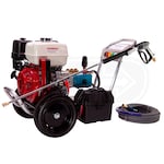 Pressure-Pro 4000 PSI Deluxe Start Your Own Pressure Washing Business Kit w/ Aluminum Frame, CAT Pump & Electric Start Honda GX390 Engine (47-State Compliant)