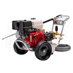 Pressure-Pro Professional 4000 PSI (Gas-Cold Water) Belt-Drive Aluminum Frame Pressure Washer w/ General Pump & Honda GX390 Engine (CARB for 50 States)
