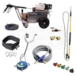 Pressure-Pro 4000PSI Deluxe Start Your Own Pressure Washing Business Kit w/ Belt-Drive, Aluminum Frame, General Pump & Honda GX390  Engine (49-State Compliant)
