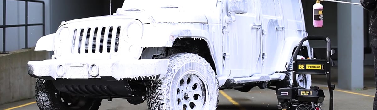 How to Pressure Wash With Soap and Chemicals