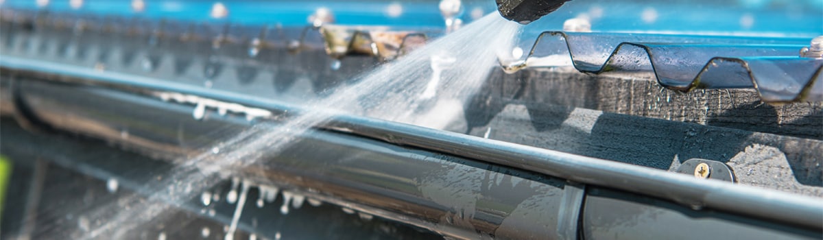 Pressure Washing Gutters