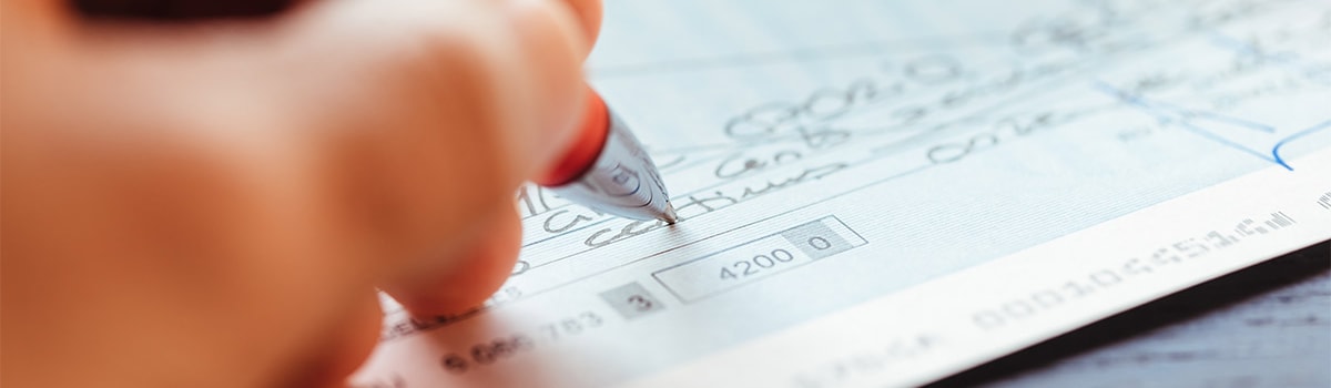 How to Write a Check and Save