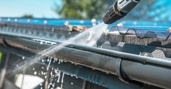 Pressure Washing Gutters
