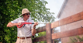 Cleaning and Reviving a Wood Fence