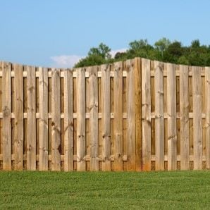 Dirty Wooden Fence That Needs Power Washing