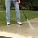 Cleaning a Concrete Driveway