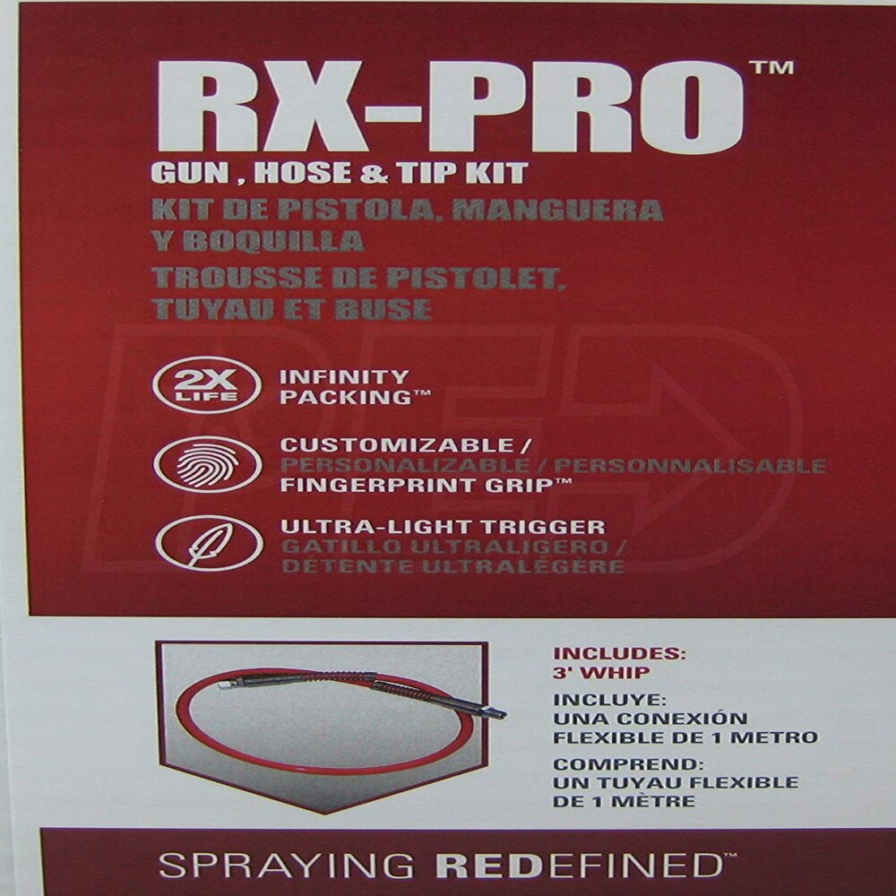 Titan 538022 RXPro 3600 PSI Gun, 50FT 1/4Inch Hose & 517 TR1 Tip Kit