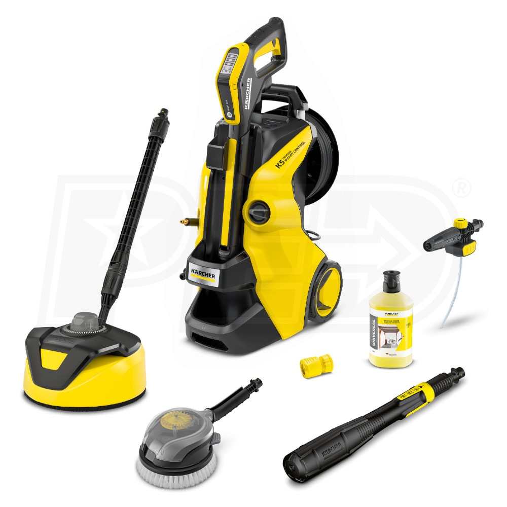 Karcher 1.324-684.0 2000 PSI 1.55 GPM K 5 Premium Smart Control CHK Cold Water Electric Pressure Washer Plus Surface Cleaner