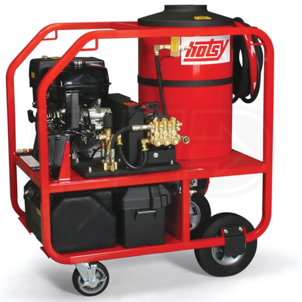 Hotsy 1.110-566.0 Professional 3500 PSI Gas - Hot Water Belt-Drive Pressure  Washer w/ Honda Engine & Electric Start