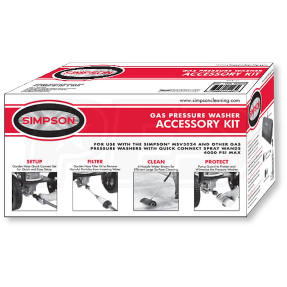 Simpson 13SIA400 Water Broom Gas Pressure Washer Accessory Kit 4000 PSI