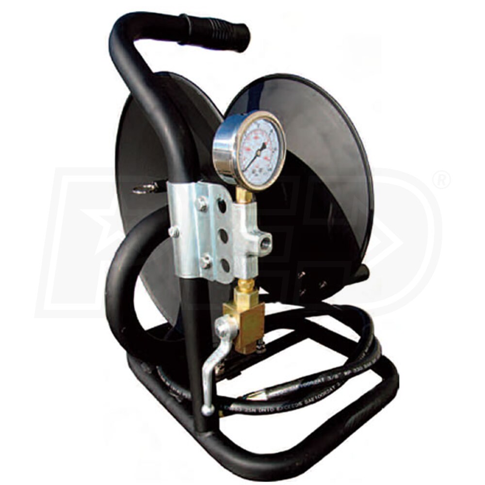 General Pump 2100357 5000 PSI Steel Hose Reel w/ Pin Lock & Mounting