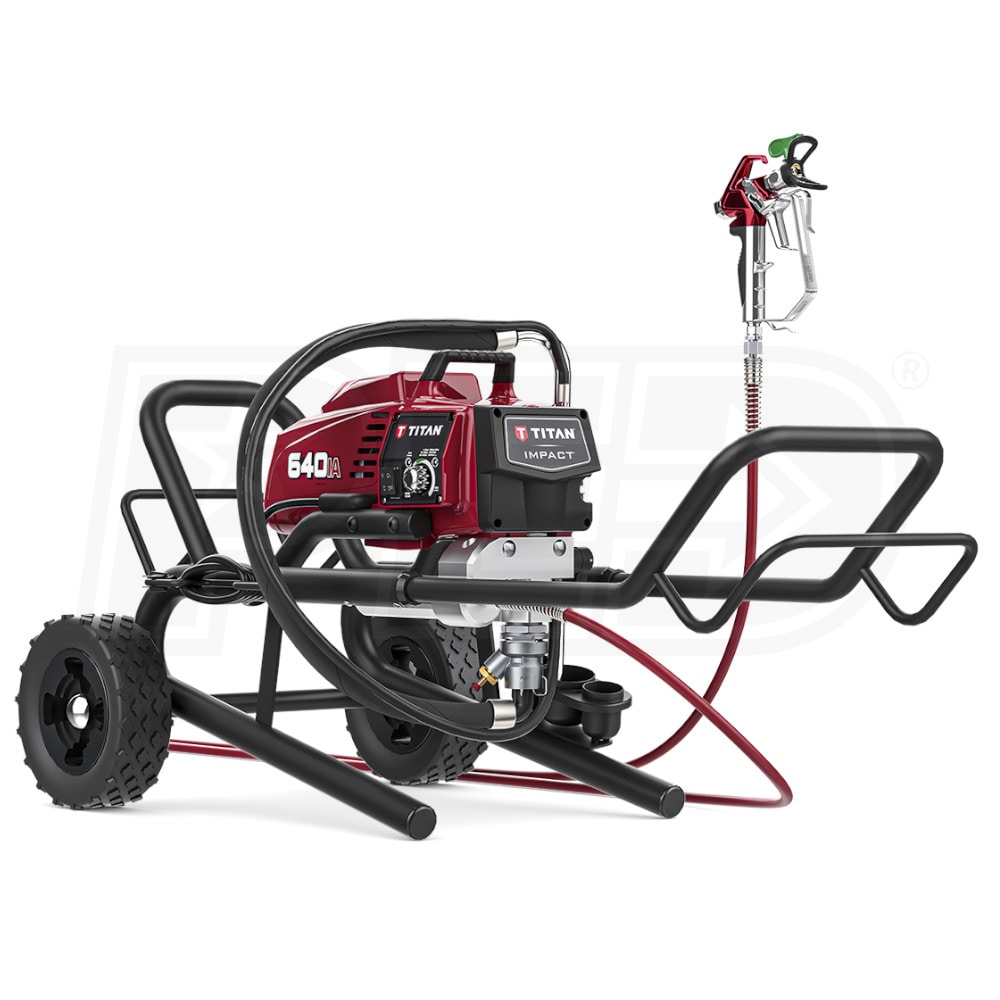 Titan Impact 440 3300 PSI 0.54 GPM Electric Skid Airless Sprayer Skid w/  Gun, Hose & Tip