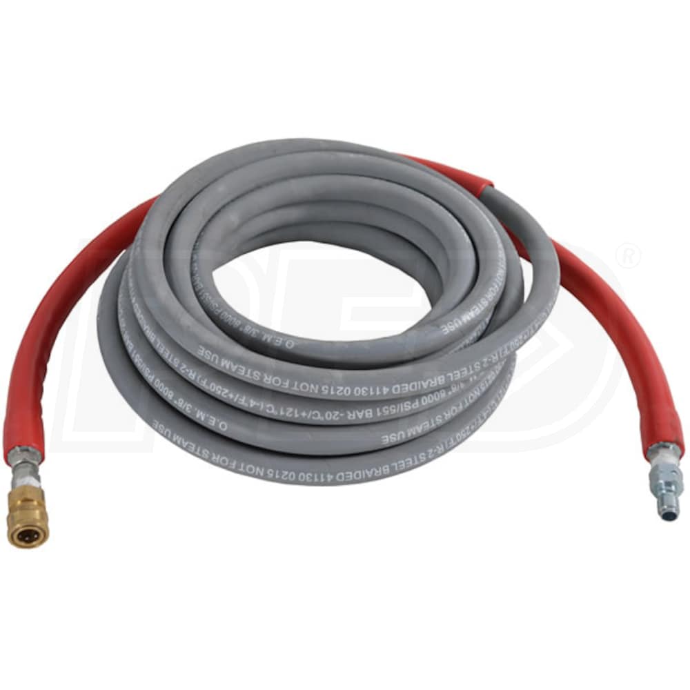 200' ft 3/8" Gray Non-Marking 8000 psi Pressure Washer Hose Hot Water 