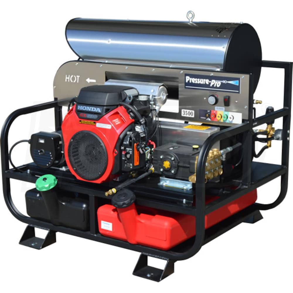 Pressure-Pro 4012-10A 4000 PSI (Gas - Hot Water) Pressure Washer w/ Electric Start Honda Engine 