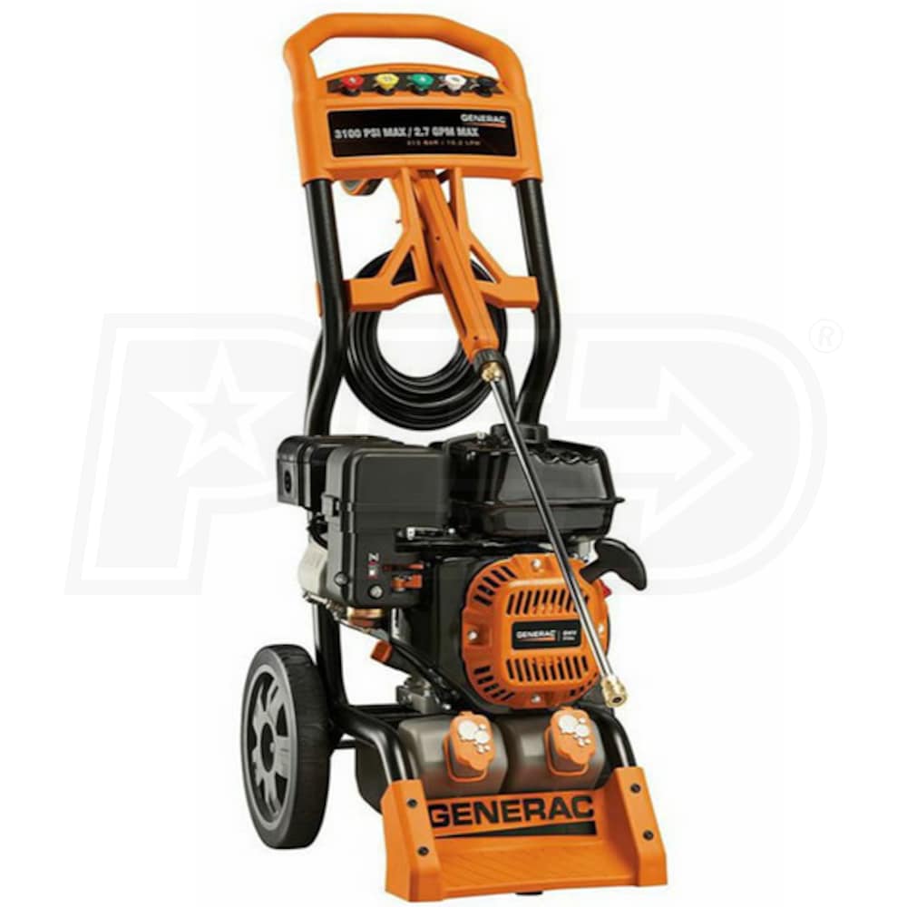 Generac 3100 store psi 2.7 gpm