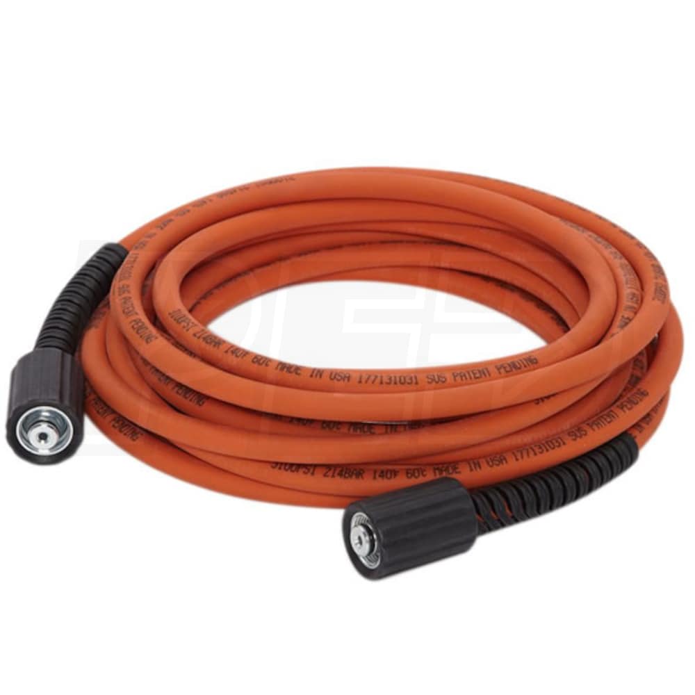 Generac 30 ft. x 1/4 in. Orange Hose for Pressure Washers 6621