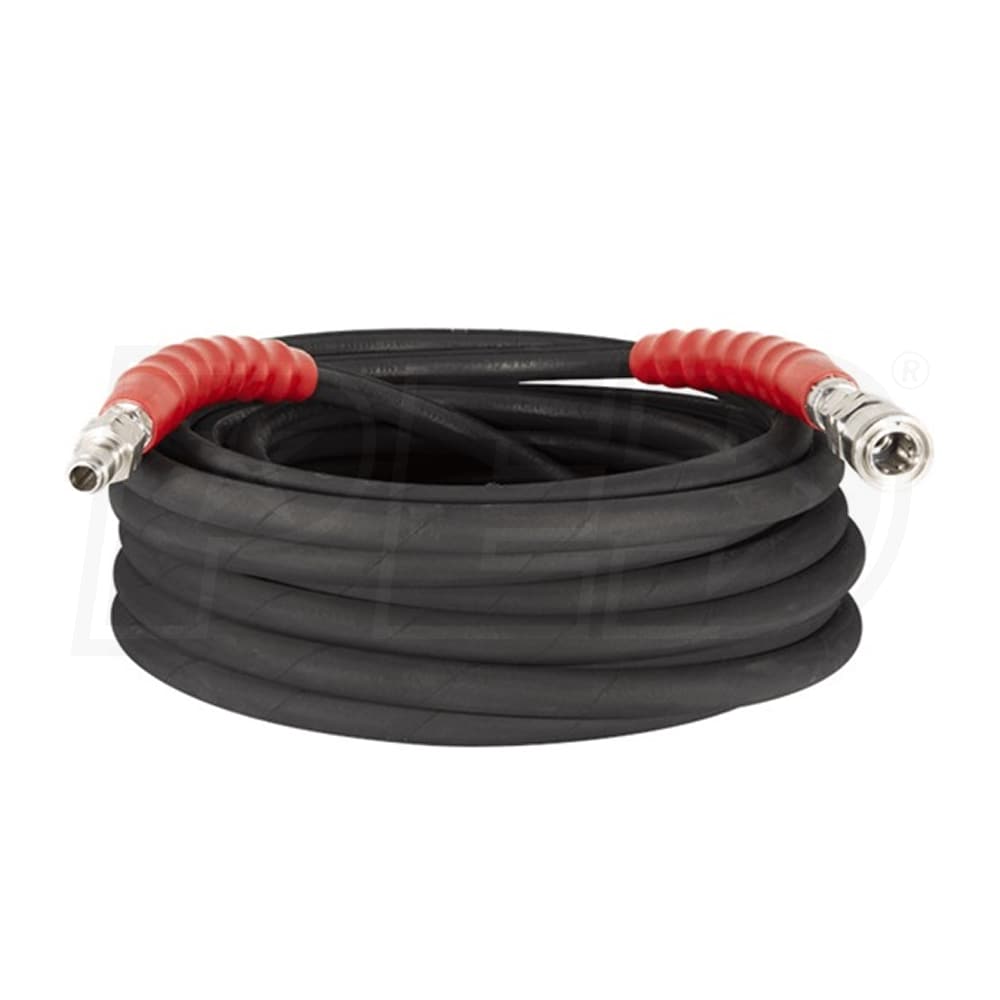 4-Pressure Washer Hose 50' w/ Couplers 4000 PSI BLACK Wire Braid FREE SHIPPING 