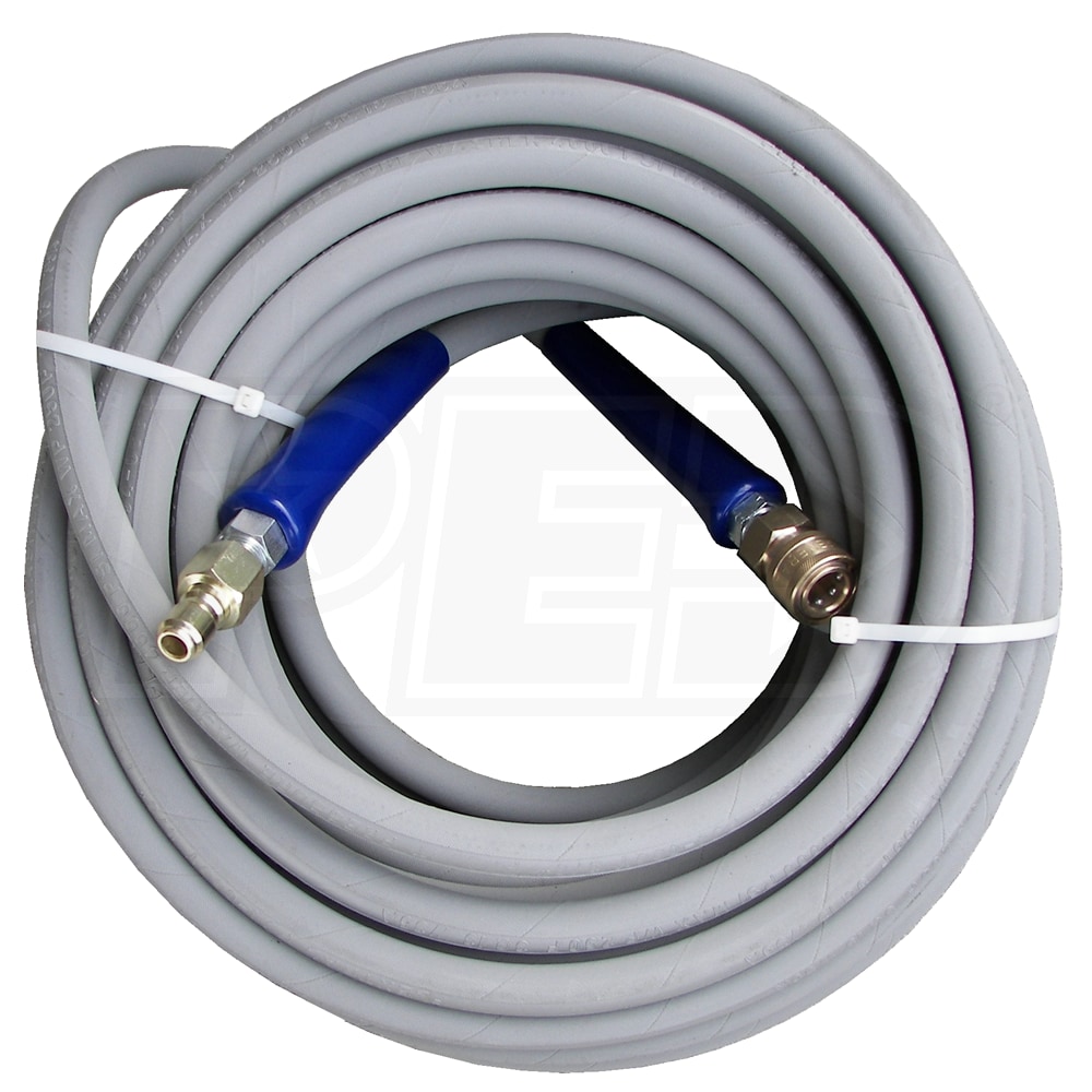 4000PSI 3/8" x 50FT Blue Non-Marking Pressure Washer Hose w/ QC Fittings 