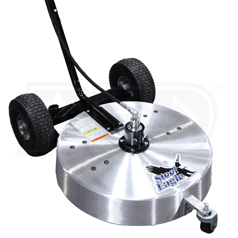 Steel Eagle ASE0003 Professional 24Inch Deublin Swivel Surface Cleaner w/ Straight Handle 4000 PSI