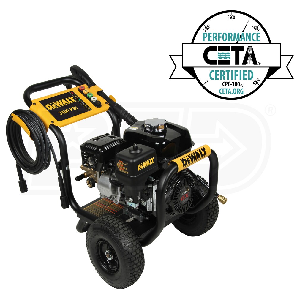DeWalt 60697 Professional 3400 PSI Gas Cold Water Pressure Washer w