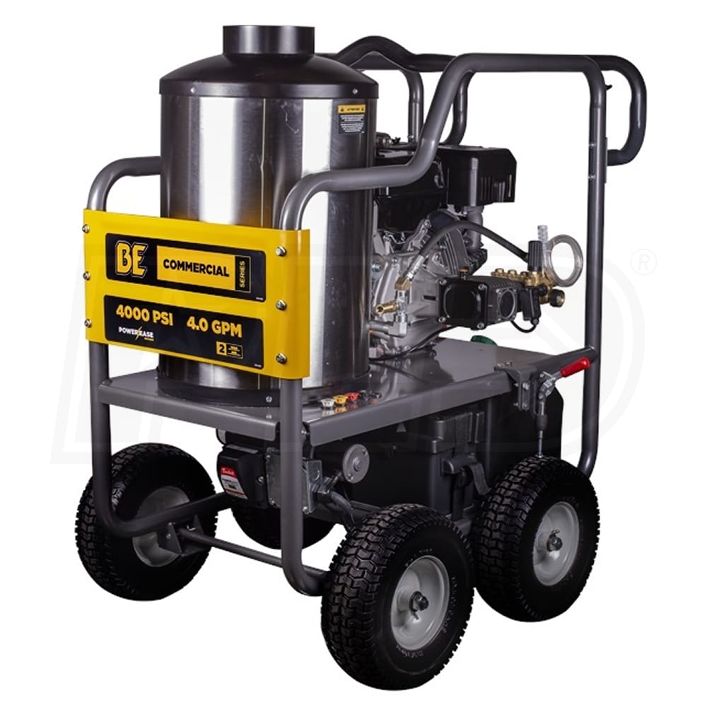 Commercial 4000 PSI 3.5 GPM Gas Driven Hot Water Pressure Washer 110/120V