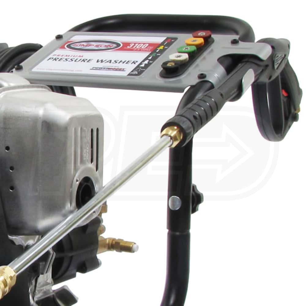 Simpson MSH3125SSD Megashot 3200 PSI GasCold Water Pressure Washer