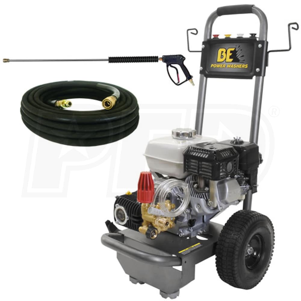 BE P2565HJ Prosumer 2500 PSI Gas Cold Water Pressure Washer w/ CAT