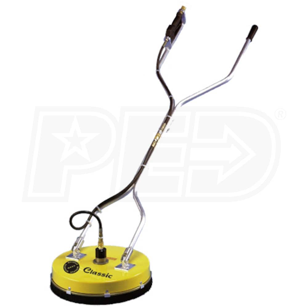 BE Pressure WHIRL-A-WAY 20'' Flat Surface Cleaner W/ BALL VALVE & 200' GRAY HOSE 