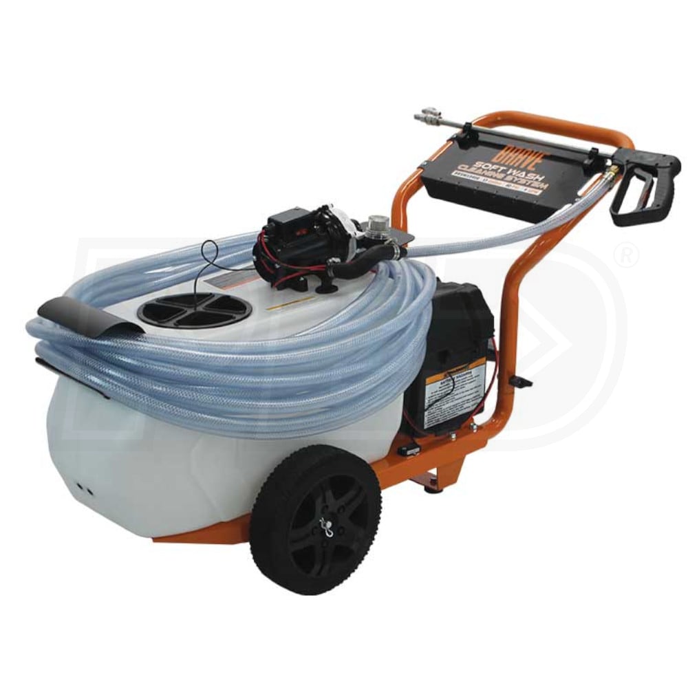 Brave Cold Water Pressure Washer 60 PSI 4-Gallons Cold Water Battery Pressure Washer in Orange | BRSW1040E.BRA