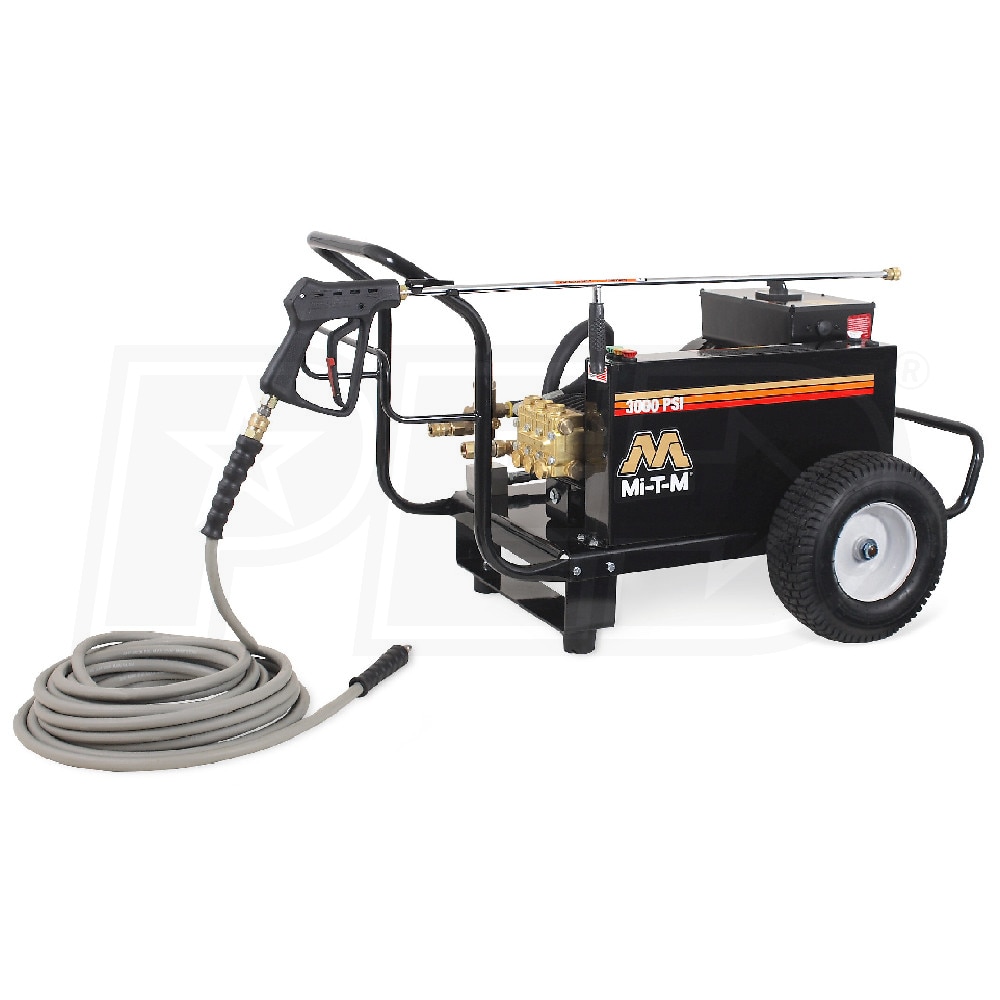 Mi-T-M CAW Aluminum Series 3000 PSI 3.9 GPM (Electric - Cold Water)  Wall-Mount Direct Drive Pressure Washer