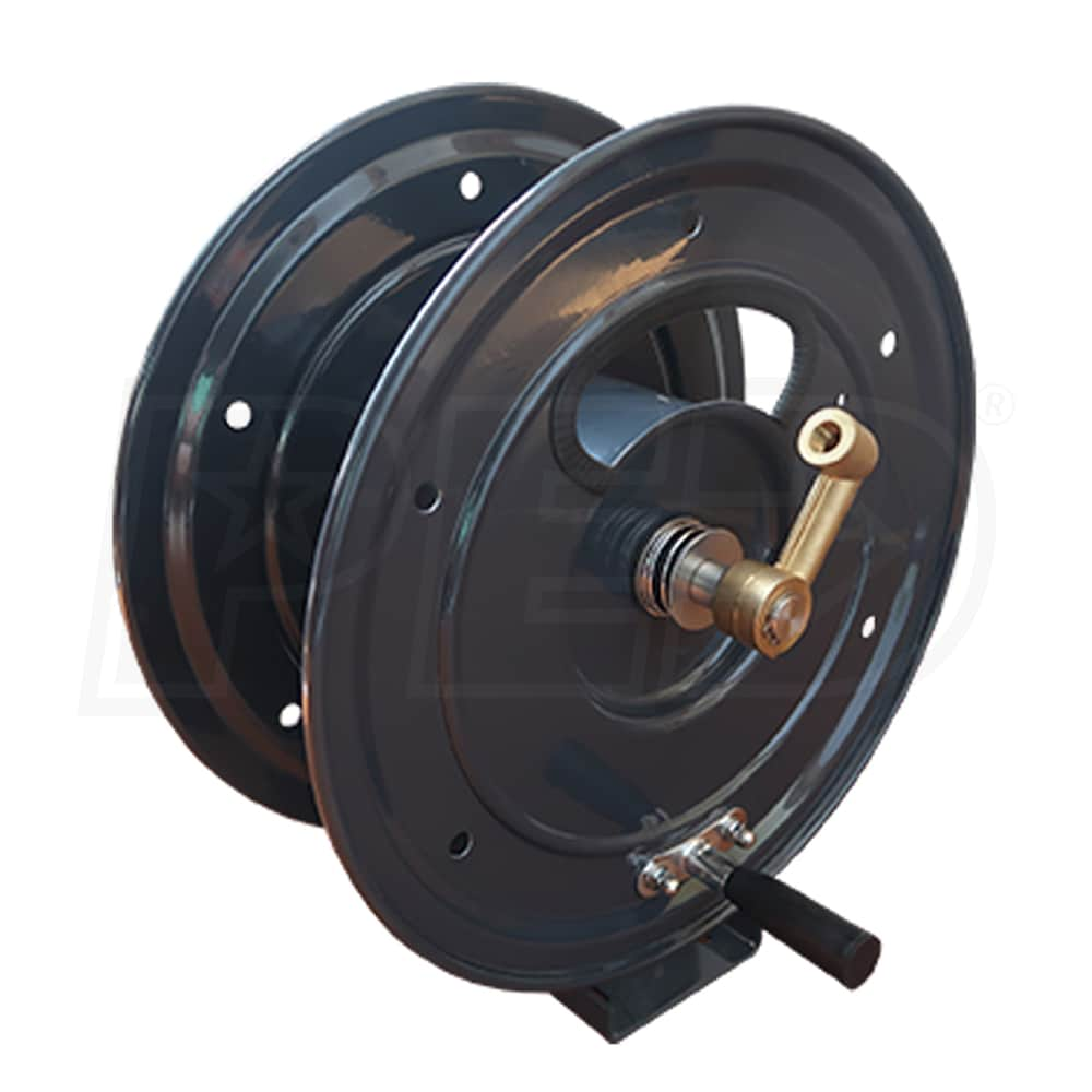 General Pump DHRP50150 5000 PSI Steel Pressure Washer Hose Reel w/ Pedestal  Stand 150' x 3/8-Inch