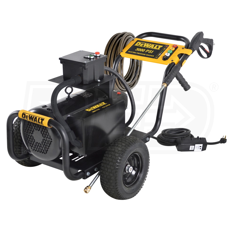 DeWalt DXPW3000E Professional 3000 PSI Electric Cold Water Pressure Washer General Pump 208/230V