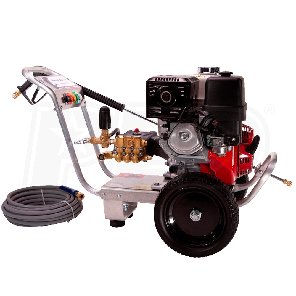 Pressure-Pro 4012-10A 4000 PSI (Gas - Hot Water) Pressure Washer w/ Electric Start Honda Engine 