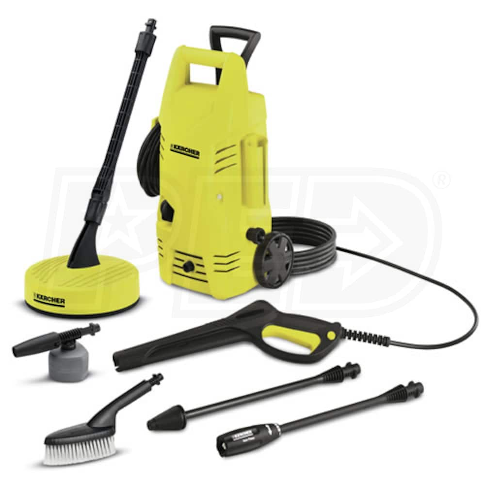 BE Professional 1500 PSI (Electric - Cold Water) Wall Mount Pressure Washer  w/ Auto Stop-Start