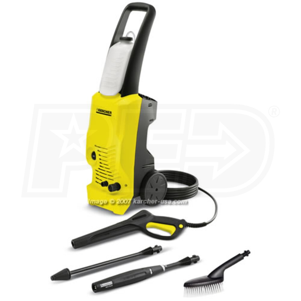 Karcher 1800 PSI (Electric-Cold Water) Pressure Washer w/ Soft Bristle Brush