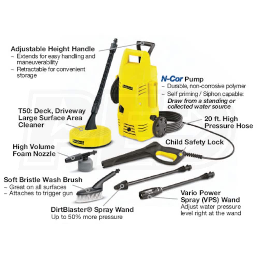 Karcher K2.2675 1600 PSI ElectricCold Water Anniversary Bonus