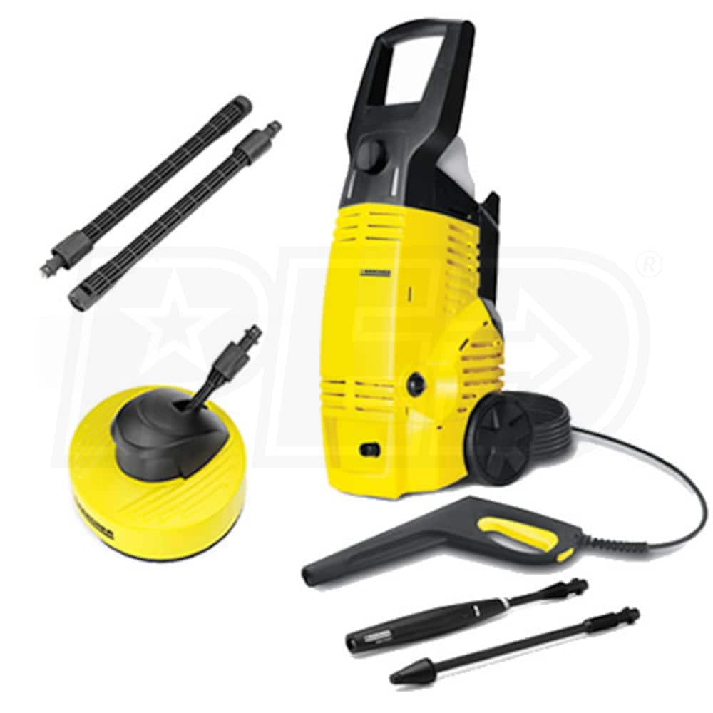 Karcher 1750 PSI (Electric-Cold Water) Pressure Washer w/ Dual Detergent  Tanks & Surface Cleaner