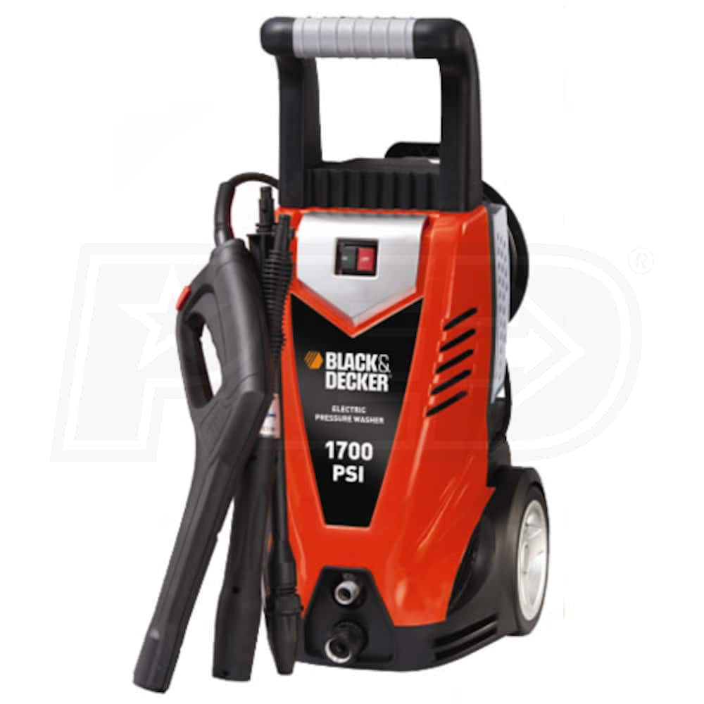 BLACK+DECKER 1700 PSI 1.2 GPM Cold Water Electric Pressure Washer