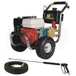 BE Professional 2500 PSI (Gas - Cold Water) Pressure Washer w/ CAT Pump & Honda GX200 Engine