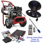 Briggs & Stratton Prosumer 3200 PSI (Gas - Cold Water) Pressure Washer w/ Hose Reel, Starter & Turbo Kit